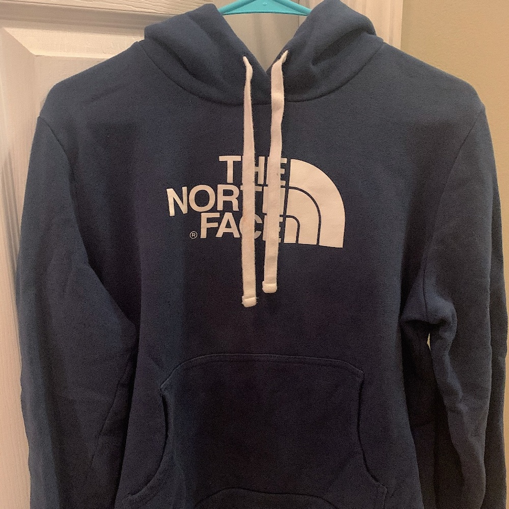 Women's Blue The North Face Hoodie Large Pre-Owned